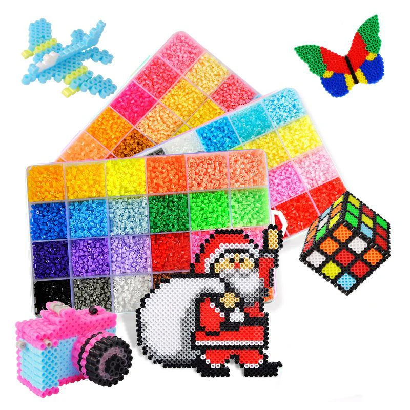 2.6mm 24/48colors Hama beads Education Iron beads 3D puzzle Beads lroning Guarantee perler Fuse beads diy toy miçangas Bricoltime