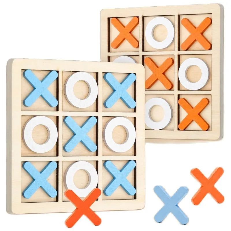 Montessori Wooden Toy Mini Chess Play Game Interaction Puzzle Training Brain Learing Early Educational Toys For Children Kids Bricoltime
